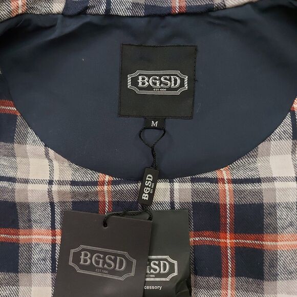 BGSD Vest Womens Medium Navy Quilted Hooded Full Zip Flannel Lined Outdoor - Picture 9 of 12